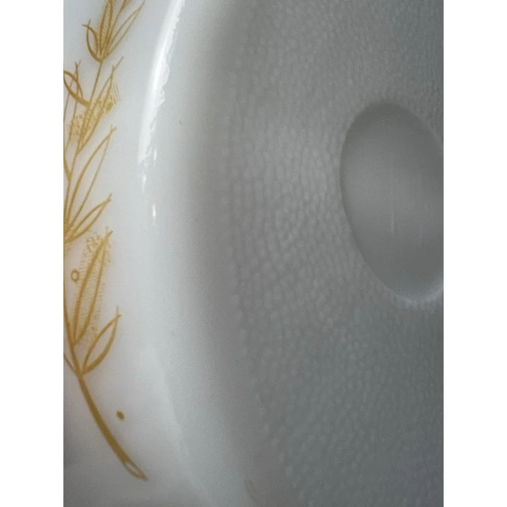 Vtg GlasBake Divided Casserole Dish J-239 Milk Glass USA